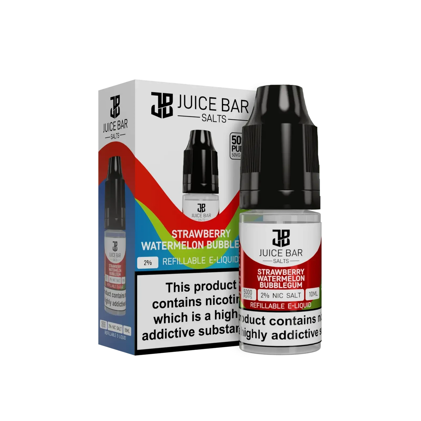 Strawberry Watermelon Bubblegum Nic Salts E-liquid by Juice bar 10ml - Absolute Vape