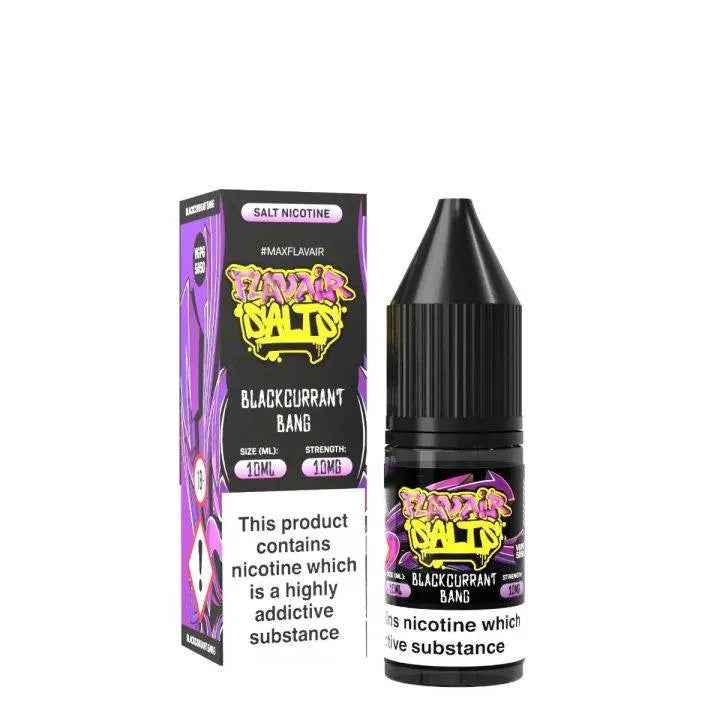 Blackcurrant Bang Nic Salts E-liquid By Flavair 10ml - Absolute Vape