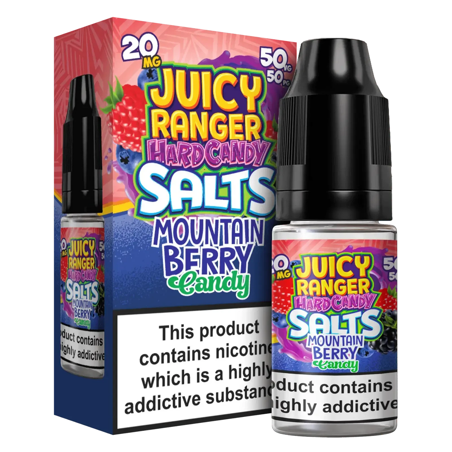 Mountain Berry Nic Salts E-liquid by Juicy Ranger Hard Candy 10ml - Absolute Vape