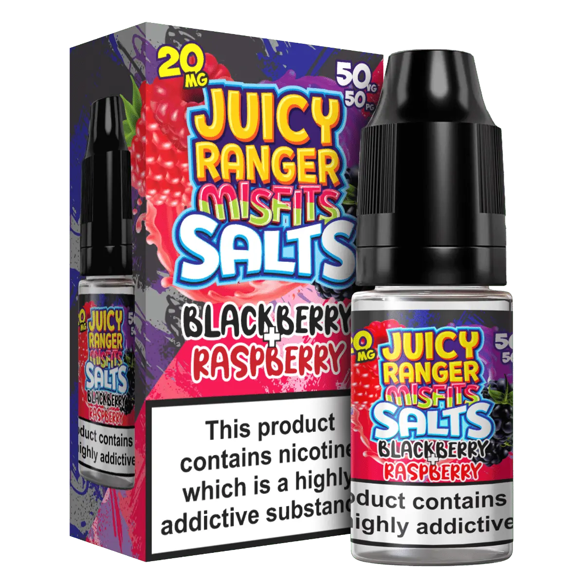 Blackberry & Raspberry Nic Salts by Juicy Ranger Misfit 10ml - Absolute Vape