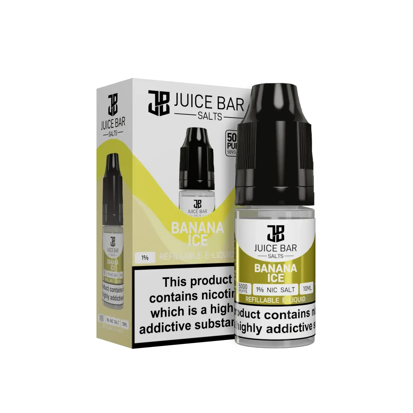 Banana Ice Nic Salts E-liquid by Juice Bar 10ml - Absolute Vape