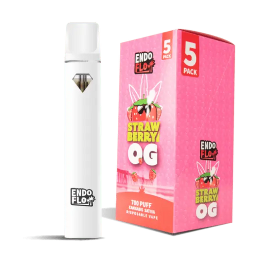 STRAWBERRY OG -ENDOFLO 700 PUFF CBD VAPE - Absolute Vape