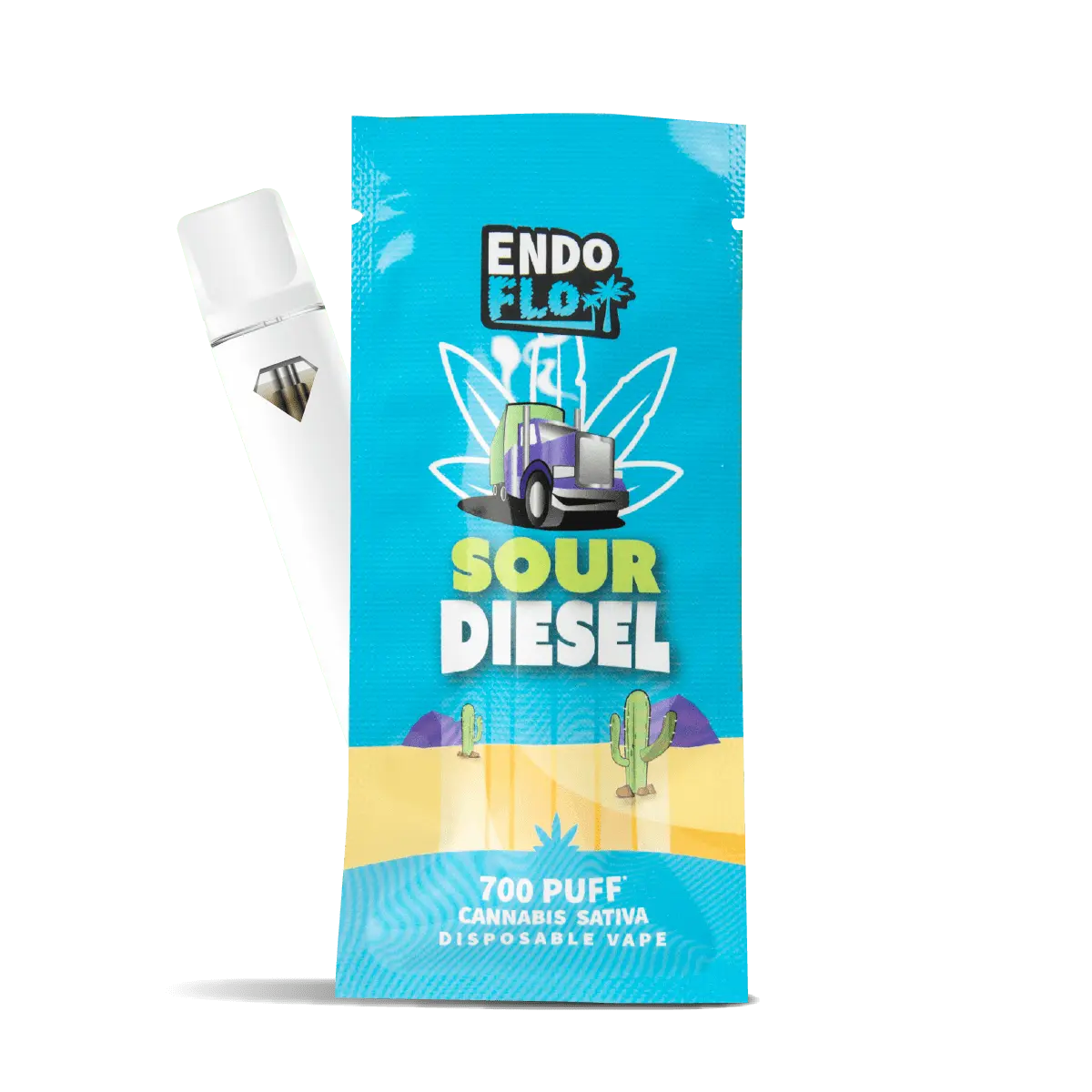 SOUR DIESEL -ENDOFLO 700 PUFF CBD VAPE - Absolute Vape