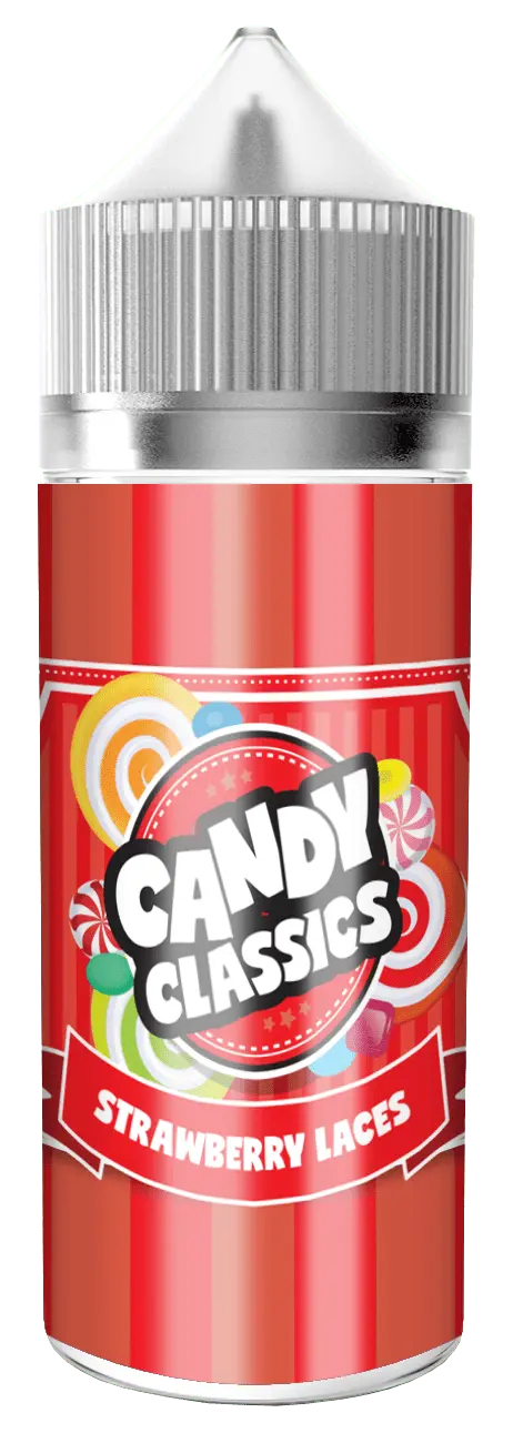 STRAWBERRY LACES SHORTFILL E-LIQUID BY CANDY CLASSICS 100ML - Absolute Vape