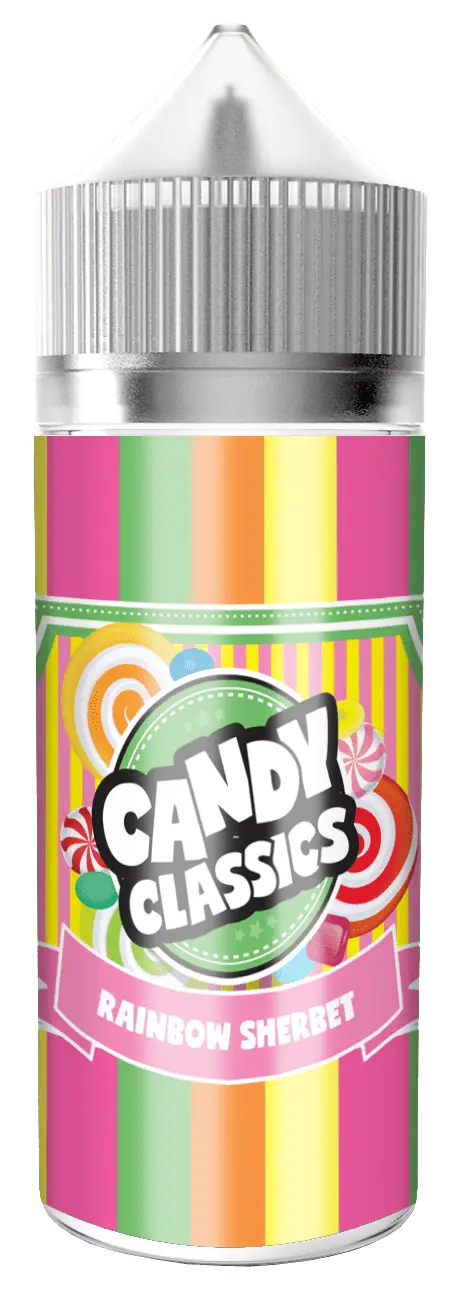 RAINBOW SHERBET SHORTFILL E-LIQUID BY CANDY CLASSICS 100ML - Absolute Vape