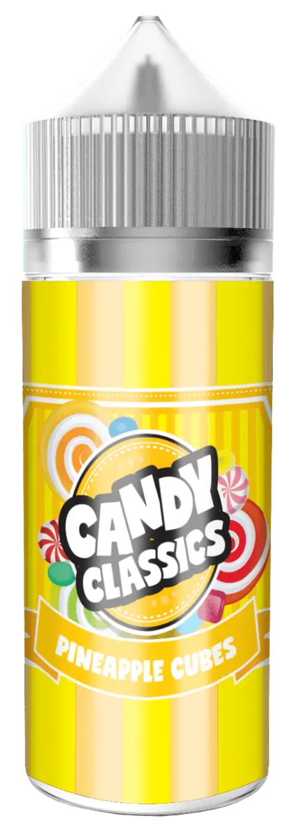 PINEAPPLE CUBES SHORTFILL E-LIQUID BY CANDY CLASSICS 100ML - Absolute Vape