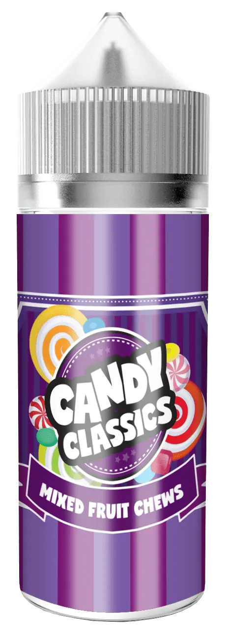 MIXED FRUIT CHEWS SHORTFILL E-LIQUID BY CANDY CLASSICS 100ML - Absolute Vape