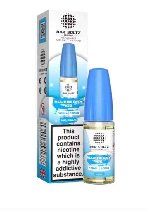BLUEBERRY ICE NIC SALTS BY BAR SOLTZ 10ML - Absolute Vape