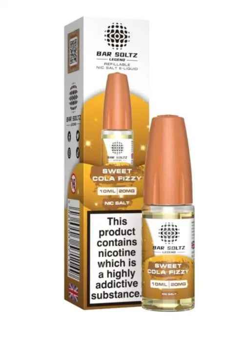 SWEET COLA FIZZY NIC SALTS E-LIQUID BY BAR SOLTZ 10ML - Absolute Vape
