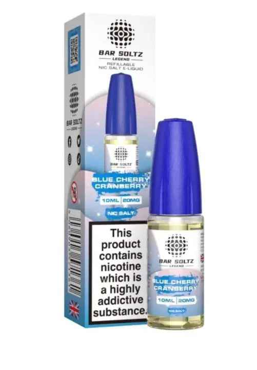 BLUECHERRY CRANBERRY NIC SALTS E-LIQUID BY BAR SOLTZ 10ML - Absolute Vape