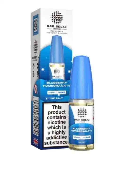 BLUEBERRY POMEGRANTE NIC SALTS E-LIQUID BY BAR SOLTZ 10ML - Absolute Vape