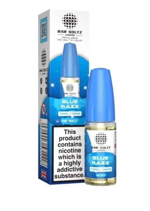 BLUE RAZZ NIC SALTS E-LIQUID BY BAR SOLTZ 10ML - Absolute Vape