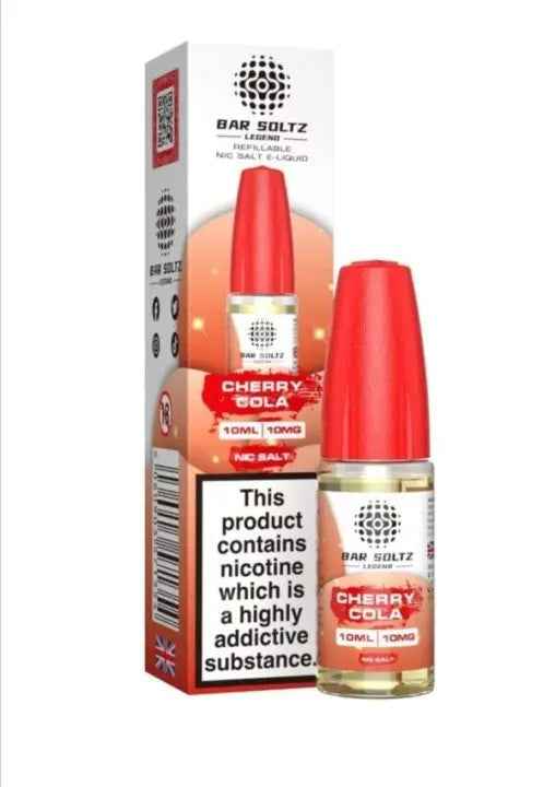 CHERRY COLA NIC SALTS E-LIQUID BY BAR SOLTZ 10ML - Absolute Vape
