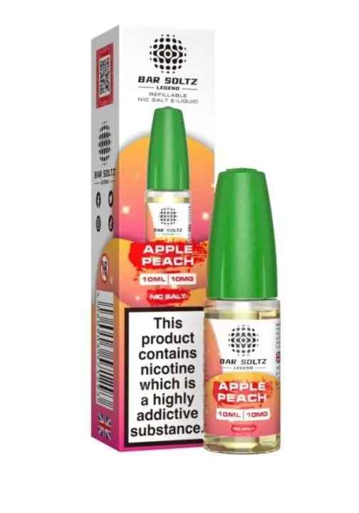 APPLE PEACH NIC SALTS E-LIQUID BY BAR SOLTZ 10ML - Absolute Vape