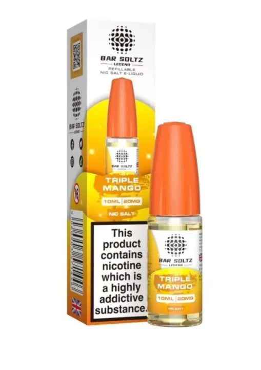 TRIPLE MANGO NIC SALTS E-LIQUID BY BAR SOLTZ 10ML - Absolute Vape