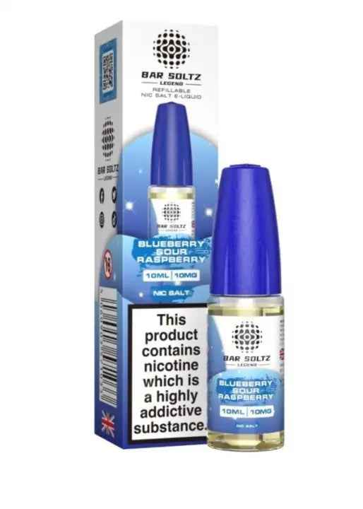BLUE SOUR RASBERRY NIC SALTS E-LIQUID BY BAR SOLTZ 10ML - Absolute Vape