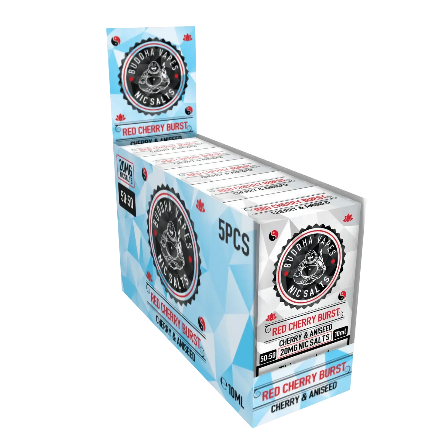 RED CHERRY BURST NIC SALTS NIC E-LIQUID BY BUDDHA VAPES 10ML - Absolute Vape