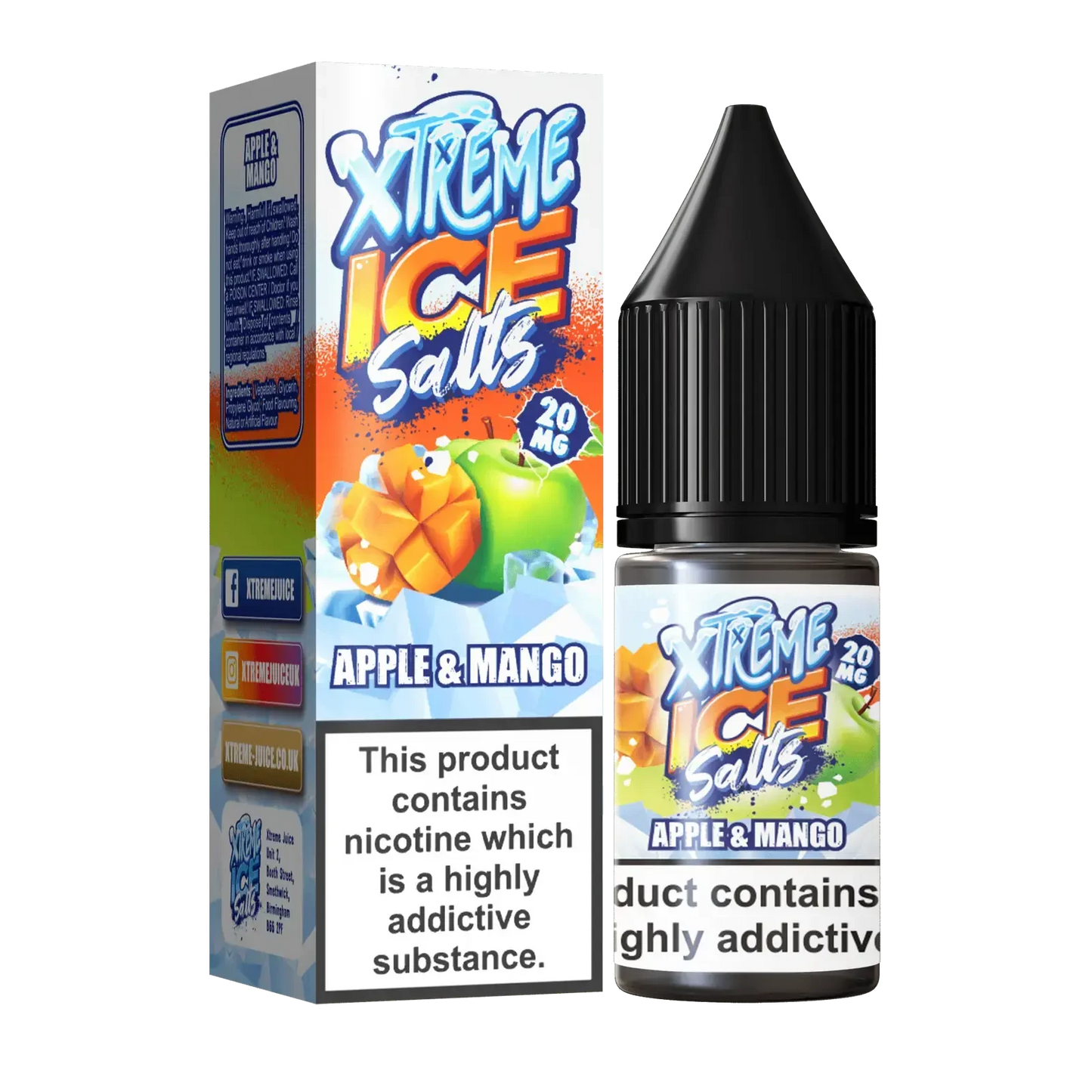 APPLE & MANGO NIC SALTS NIC E-LIQUID BY EXTREME ICE10ML - Absolute Vape
