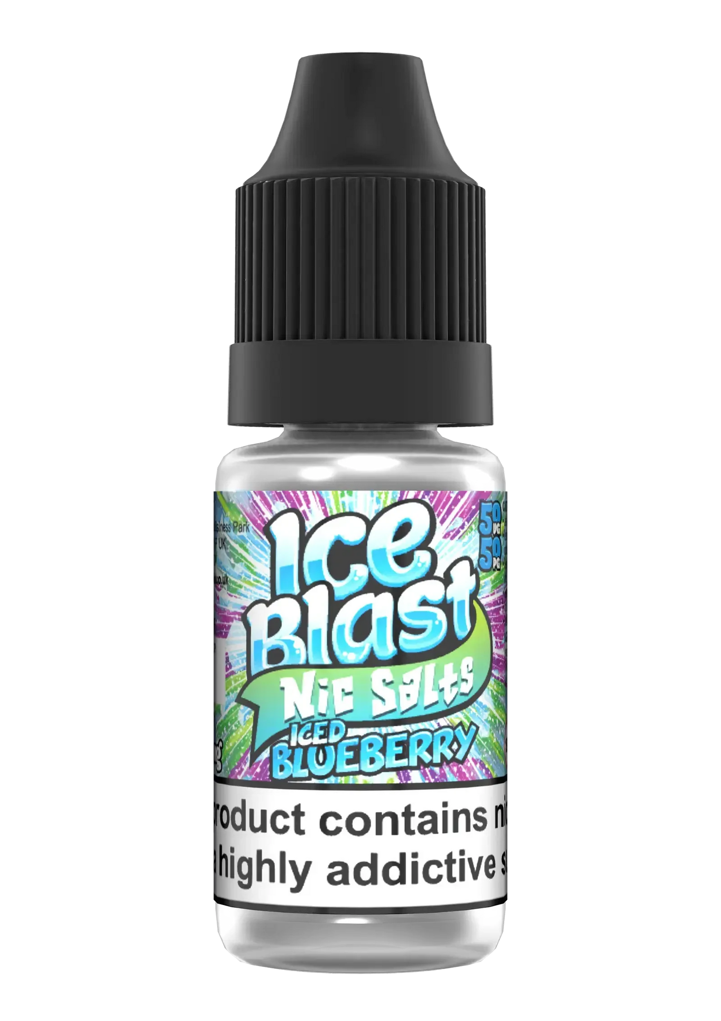 ICED BLUEBERRY NIC SALTS E-LIQUID BY ICE BLAST SALTS 10ML - Absolute Vape