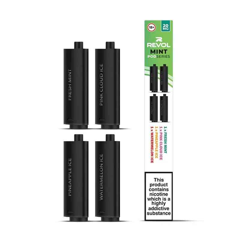 MINT SERIES 4in1 - REVOL 2600 PUFF DISPOSABLE - Absolute Vape