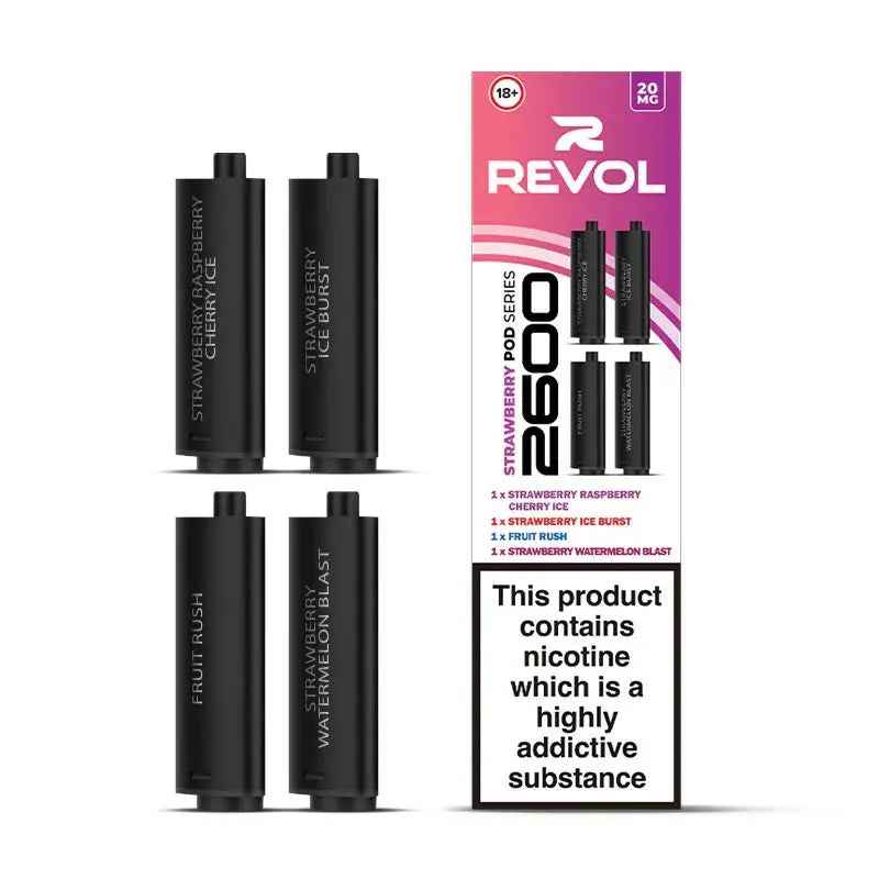 STRAWBERRY SERIES 4in1 Series - REVOL 2600 PUFF DISPOSABLE - Absolute Vape