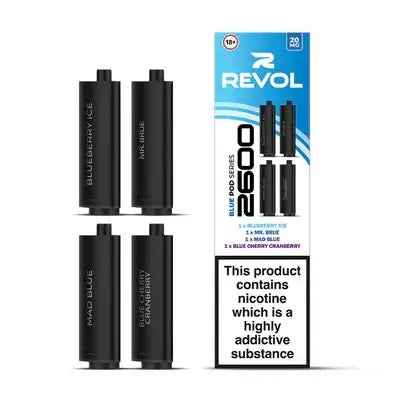Blue Series (Multi Flavour) 2600 Prefilled Pods (4 Pack) - Absolute Vape