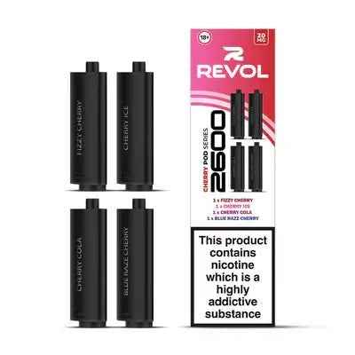 Cherry Series (Multi Flavour) 2600 Prefilled Pods (4 Pack) - Absolute Vape