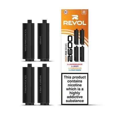 Fruit Series (Multi Flavour) 2600 Prefilled Pods (4 Pack) - Absolute Vape