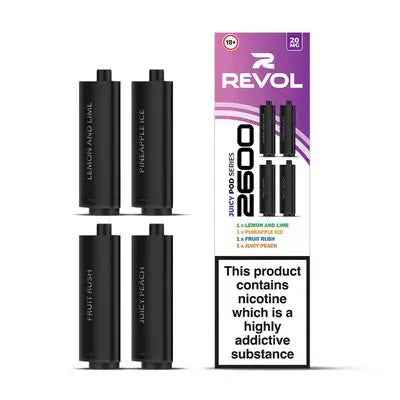 Juicy Series (Multi Flavour) 2600 Prefilled Pods (4 Pack) - Absolute Vape