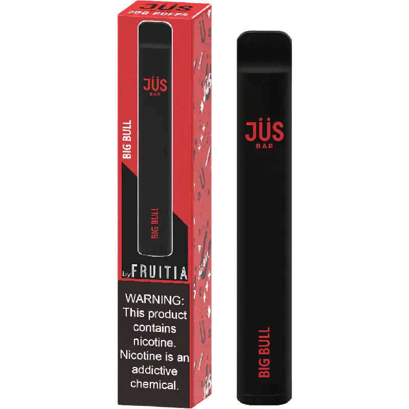 BIG BULL JUS BAR 700 PUFF DISPOSABLE VAPE DEVICE 20MG - Absolute Vape
