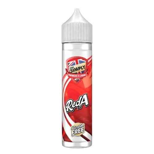 RED A SHORTFILL E-LIQUID BY VAPE SIMPLY 60ML - Absolute Vape