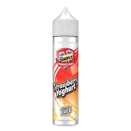 STRAWBERRY YOGHURT SHORTFILL E-LIQUID BY VAPE SIMPLY 60ML - Absolute Vape