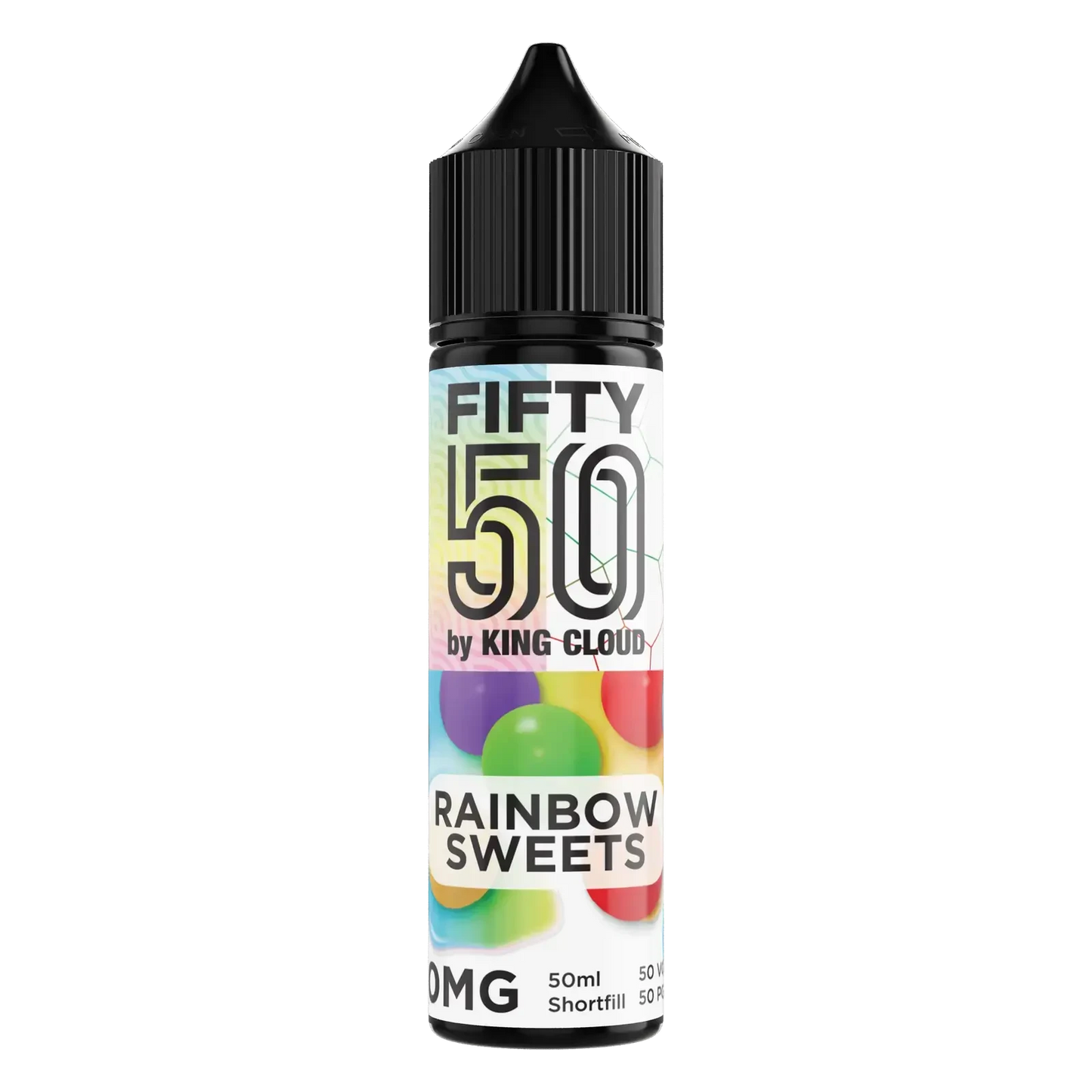 RAINBOW SWEETS SHORTFILL E-LIQUID BY FIFTY 50 60ML - Absolute Vape