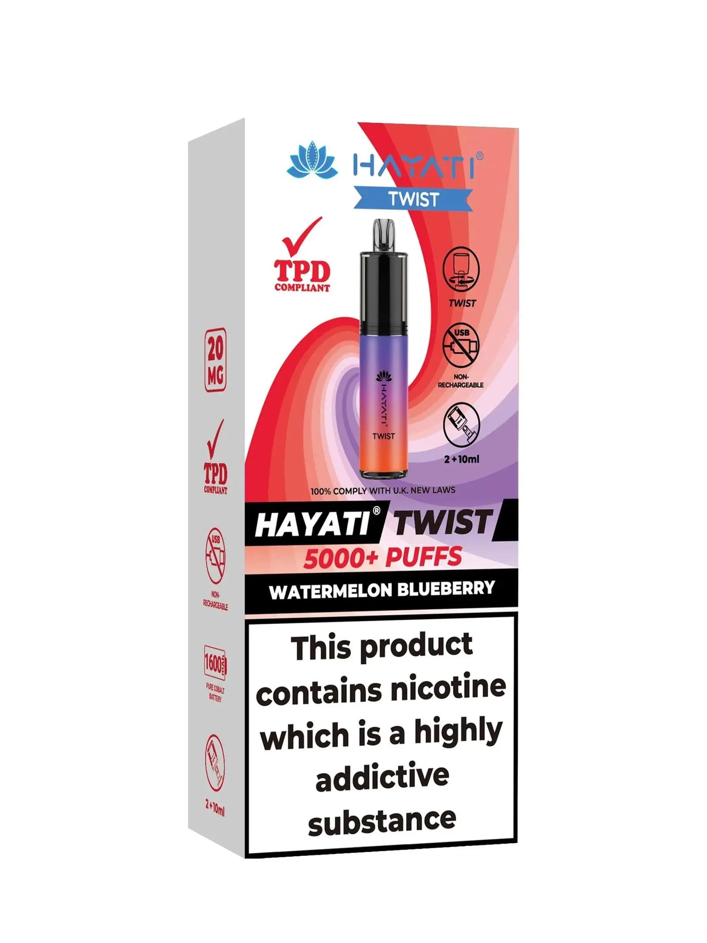 Hayati Twist 5000 Disposable Pod Kit Hayati Twist 5000