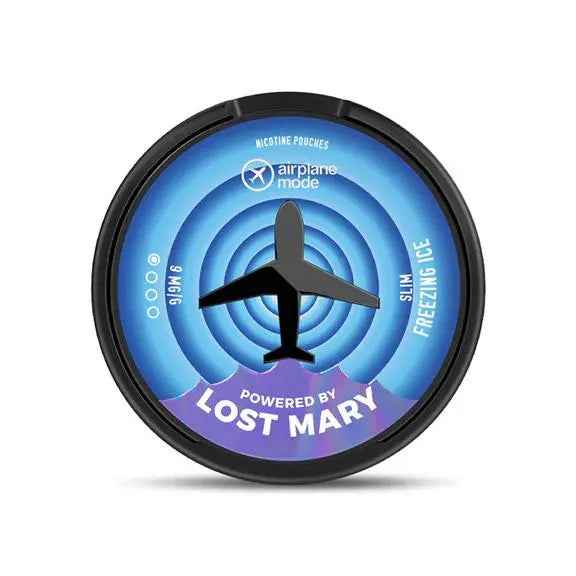 Freezing Ice Airplane Mode Nicotine Pouches by Lost Mary - Absolute Vape