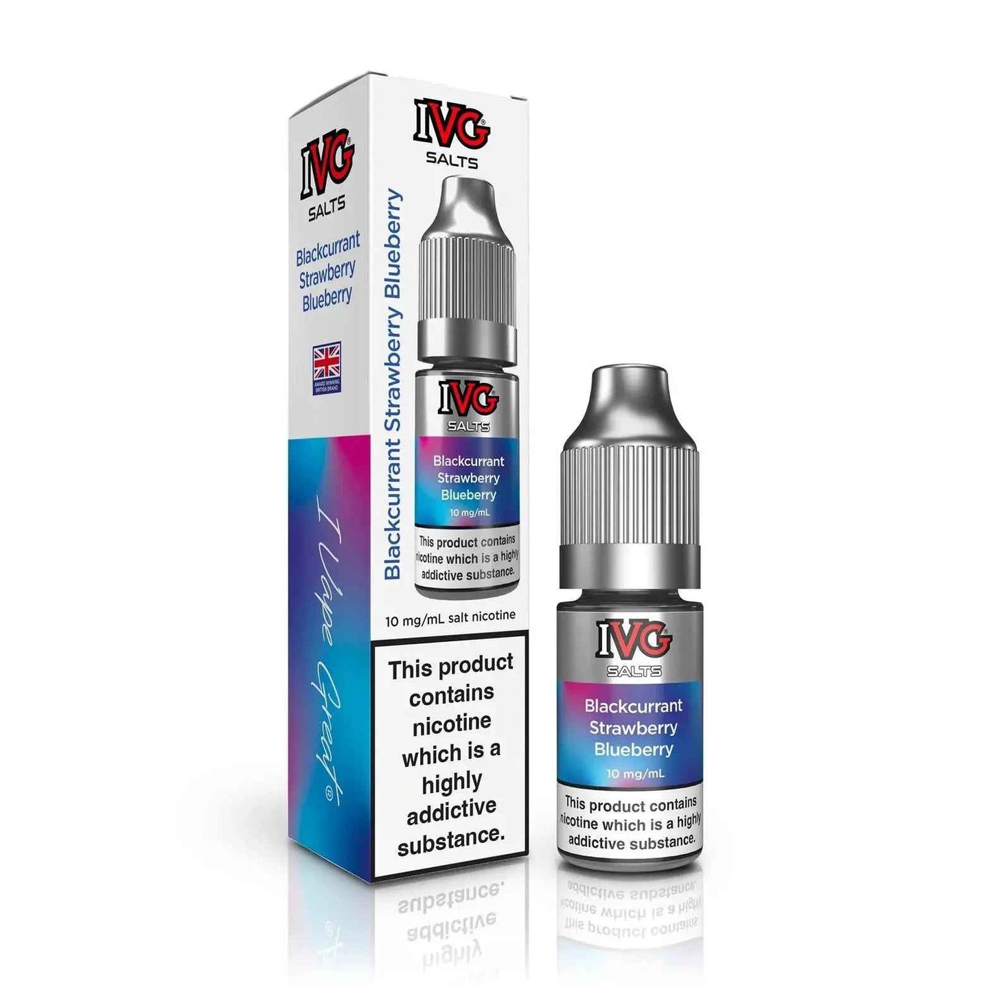 Blackcurrant Strawberry Blueberry Nic Salt E-Liquid by IVG 10ml - Absolute Vape