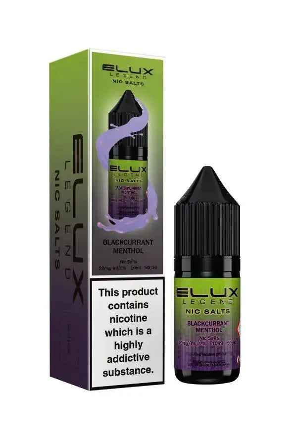 Blackcurrant Menthol Nic Salt E-Liquid by Elux Legend 10ml - Absolute Vape