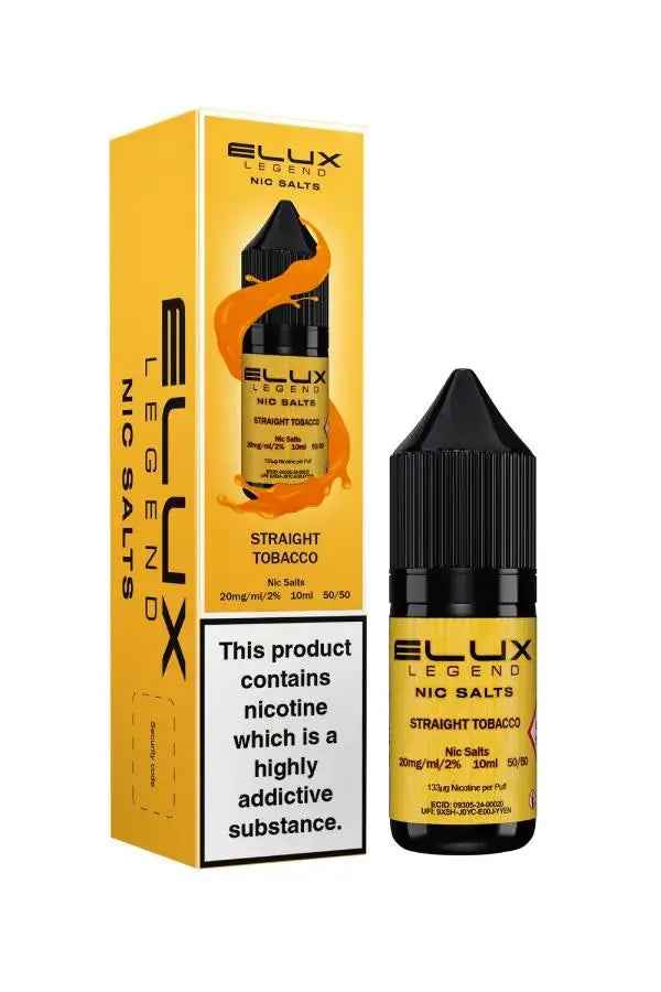 Straight Tobacco Nic Salt E-Liquid by Elux Legend 10ml - Absolute Vape