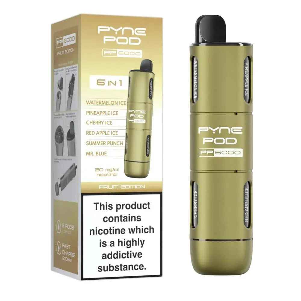 Pyne Pod PP6000 6 in1 Disposable Vape 20mg - Absolute Vape