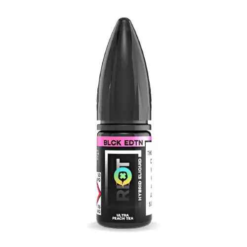Ultra Peach Tea Nic Salt E-Liquid by Riot Squad Black Edition 10ml - Absolute Vape