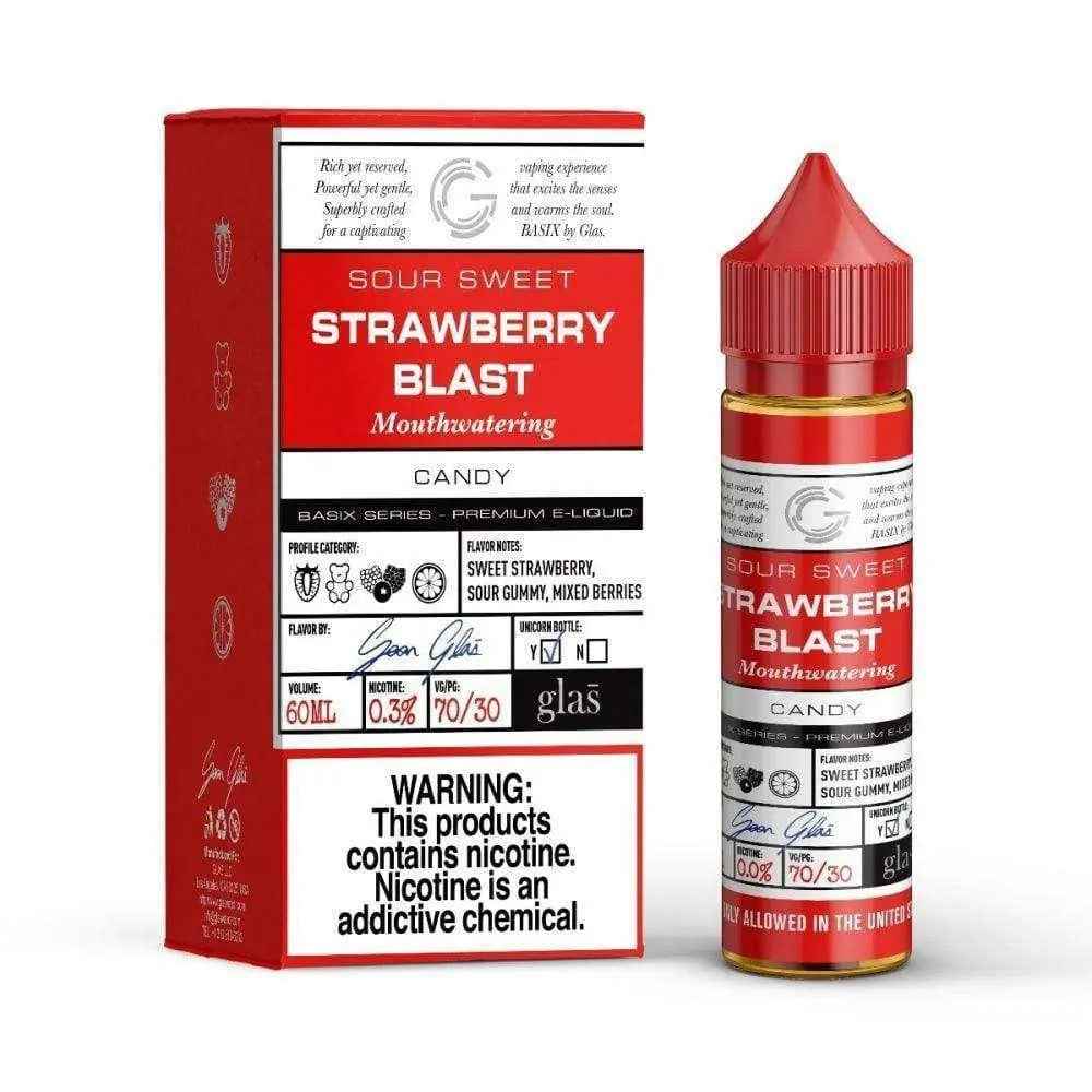 Glas Basix E Liquid - Strawberry Gummy - 50ml - Absolute Vape