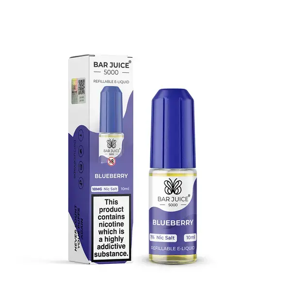 Blueberry Nic Salt E-Liquid by Bar Juice 5000 Salts 10ml - Absolute Vape