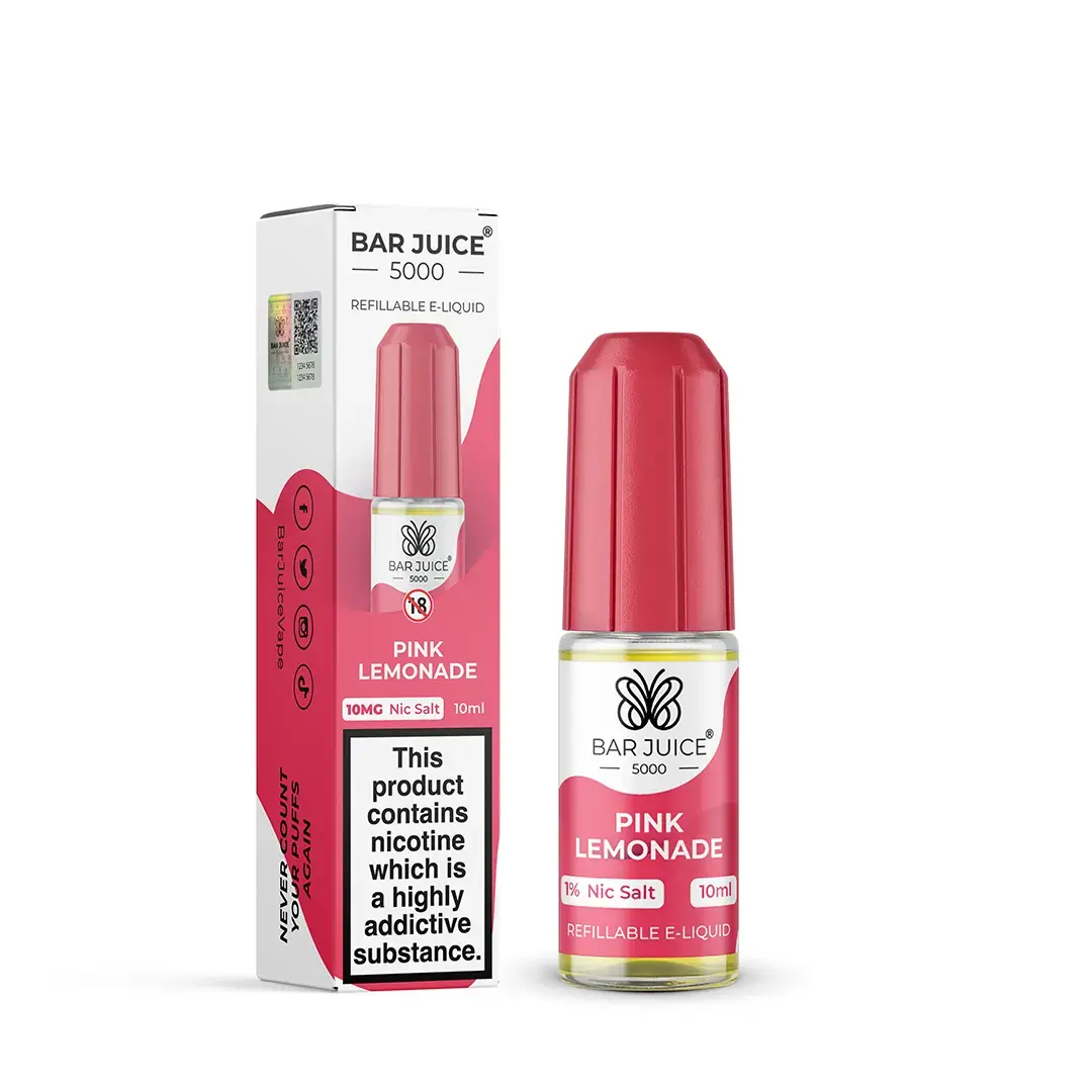 Pink Lemonade Nic Salt E-Liquid by Bar Juice 5000 Salts 10ml - Absolute Vape