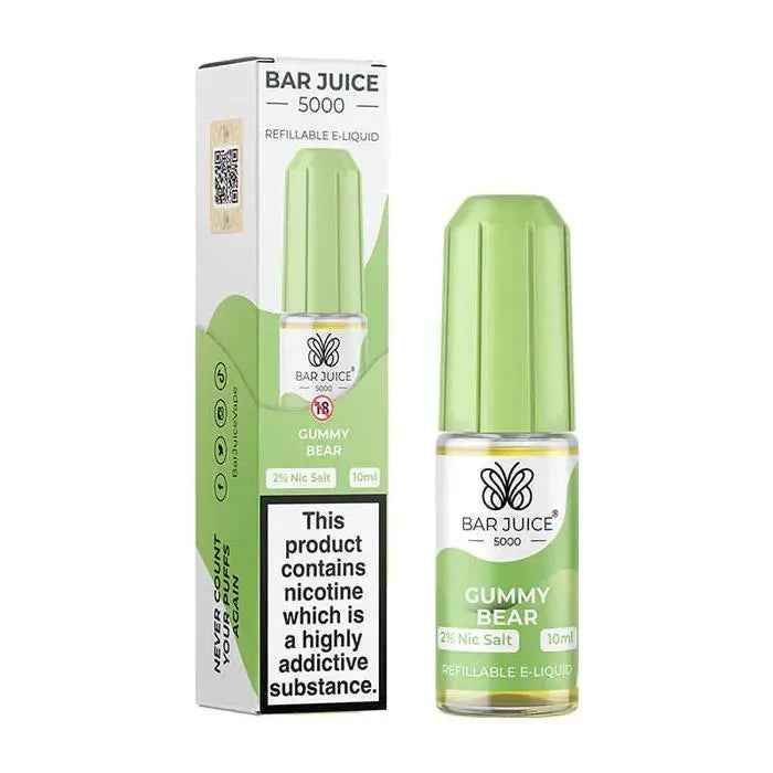 Gummy Bear Nic Salt E-Liquid by Bar Juice 5000 Salts 10ml - Absolute Vape