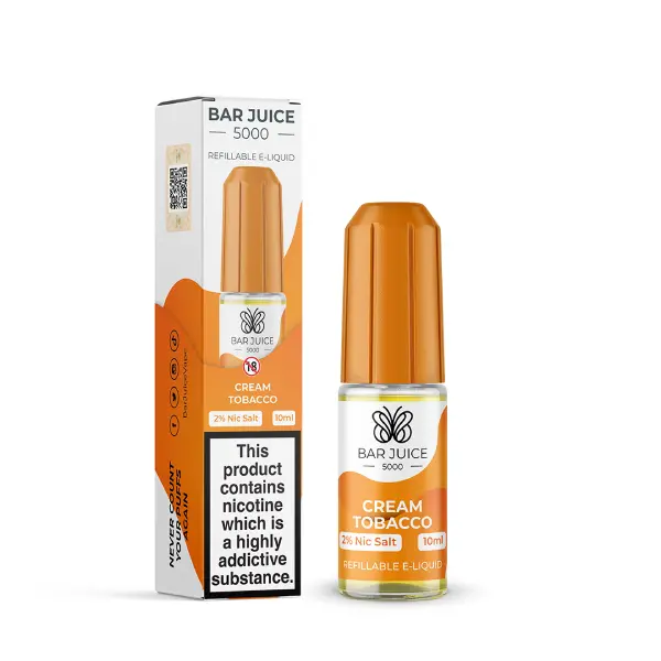 Cream Tobacco Nic Salt E-Liquid by Bar Juice 5000 Salts 10ml - Absolute Vape