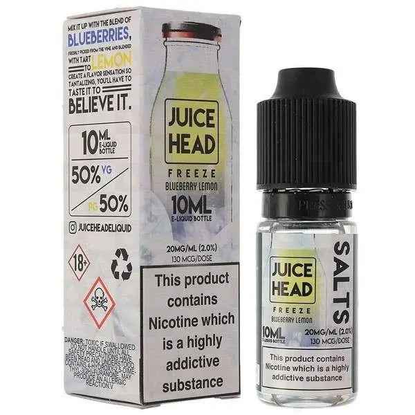 Blueberry Lemon Freeze Nic Salt E-Liquid by Juice Head 10ml -(Expired 09/2022) - Absolute Vape
