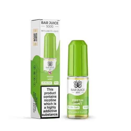 Fresh Mint Nic Salt E-Liquid by Bar Juice 5000 Salts 10ml - Absolute Vape