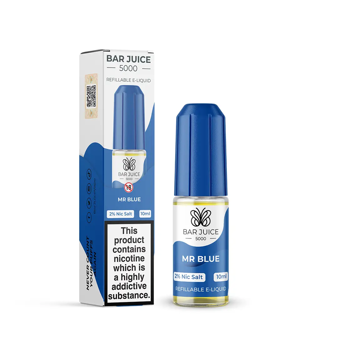 Mr Blue Nic Salt E-Liquid by Bar Juice 5000 Salts 10ml - Absolute Vape
