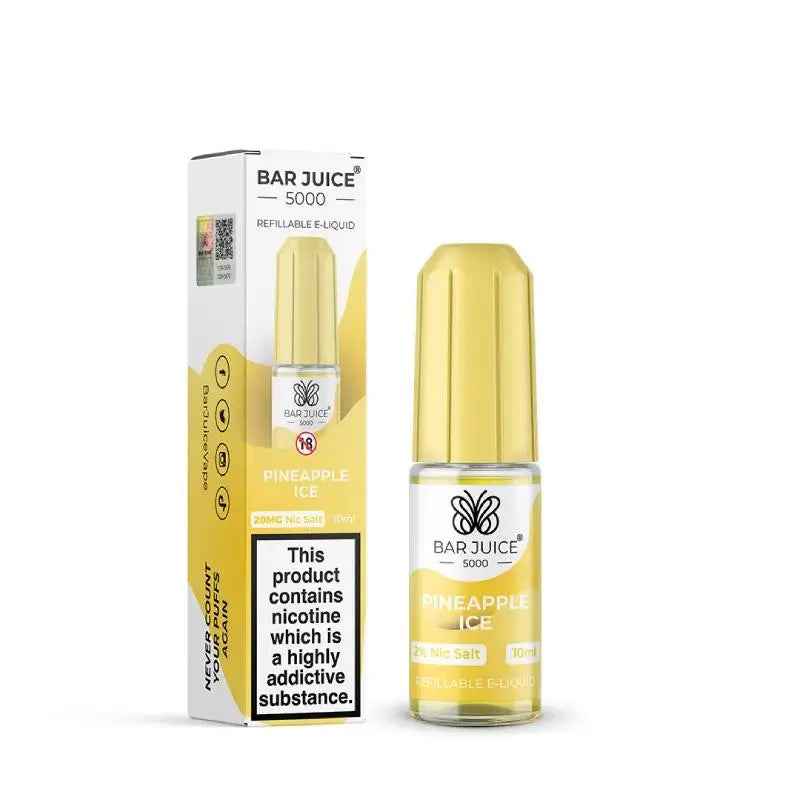 Pineapple Ice Nic Salt E-Liquid by Bar Juice 5000 - Absolute Vape