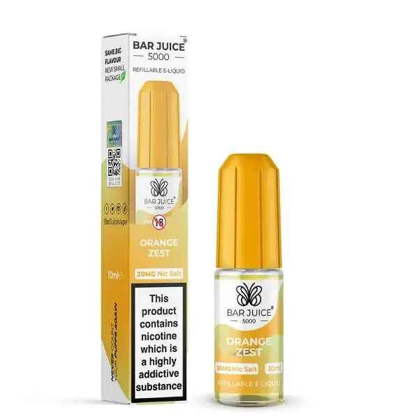 Orange Zest Nic Salt E-Liquid by Bar Juice 5000 10ml - Absolute Vape